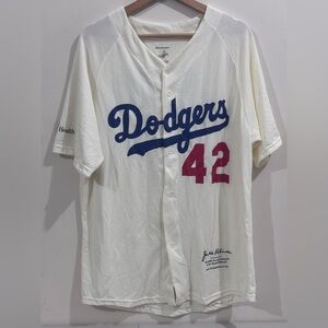 Dodgers Cream Baseball Jersey